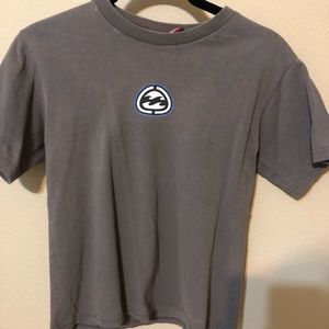 brownish grey billabong shirt